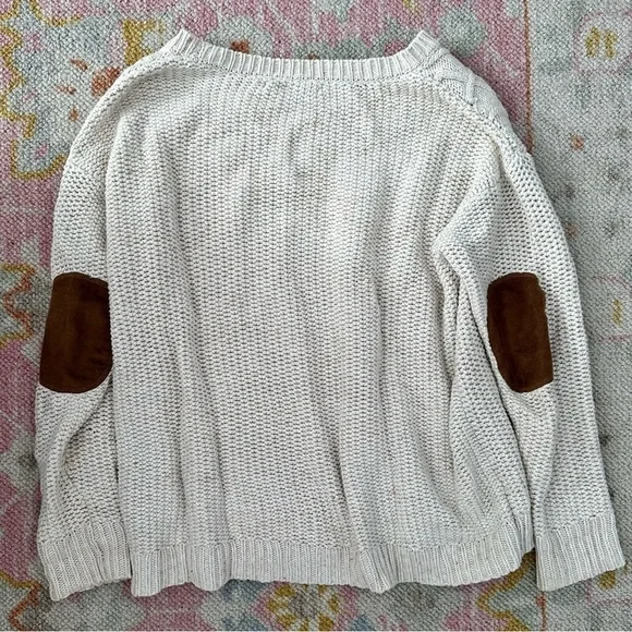 cotton fisherman knit sweater - Picture 2 of 5